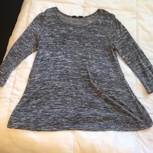 Grey mid sleeve baby doll top